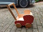 Houten poppenwagen, Ophalen, Gebruikt