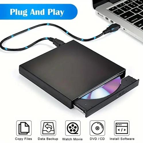 Externe cd lezer, Computers en Software, Optische drives, Nieuw, Extern, MacOS, Windows, Cd, Dvd, Ophalen of Verzenden