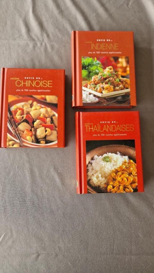 3 livres de cuisine de la même collection, Livres, Livres de cuisine, Comme neuf, Entrées et Soupes, Plat principal, Tapas, Snacks et Dim Sum
