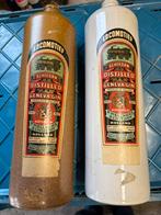 Jenever 2x keramiek fles schiedam .P.Melchers, Verzamelen, Ophalen of Verzenden, Gebruikt
