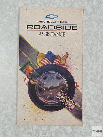 Chevrolet Geo Roadside Assistance Folder 1991 Engels beschikbaar voor biedingen