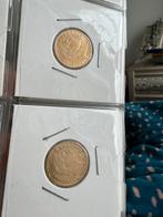 2 gouden munten van 10 frank, Postzegels en Munten