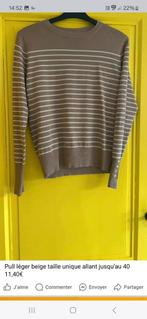 pull beige neuf taille unique, Enlèvement ou Envoi, Neuf, Beige