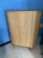 Kast LYNGVIG 90 cm 2 tambour deuren naturel eiken, Huis en Inrichting, Ophalen, Met deur(en), 100 tot 150 cm, Eikenhout