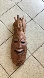 Afrikaans masker hout jaren 60, Antiek en Kunst, Ophalen of Verzenden