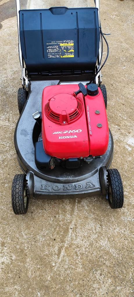 Tondeuse Honda HR 2160 carter alu, Tuin en Terras, Zitmaaiers, Zo goed als nieuw, Opvangbak, Versnellingen