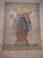1828 Devotieprent Puglia IT. Maria Ssima del Carmine KARMEL, Enlèvement ou Envoi