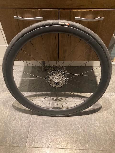 Full Carbon Vision velgen met schijfremmen en nieuwe Banden, Fietsen en Brommers, Fietsonderdelen, Zo goed als nieuw, Racefiets