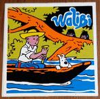 Vintage sticker Kuifje Walibi Côte d'Or 1980 Hergé Tintin, Collections, Comme neuf, Tintin, Image, Affiche ou Autocollant, Enlèvement ou Envoi