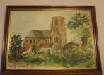 Schilderij Lissewege, Antiek en Kunst, Kunst | Schilderijen | Klassiek, Ophalen
