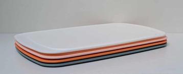 Tupperware « 4 Snijplanken » wit blauw oranje roze beschikbaar voor biedingen