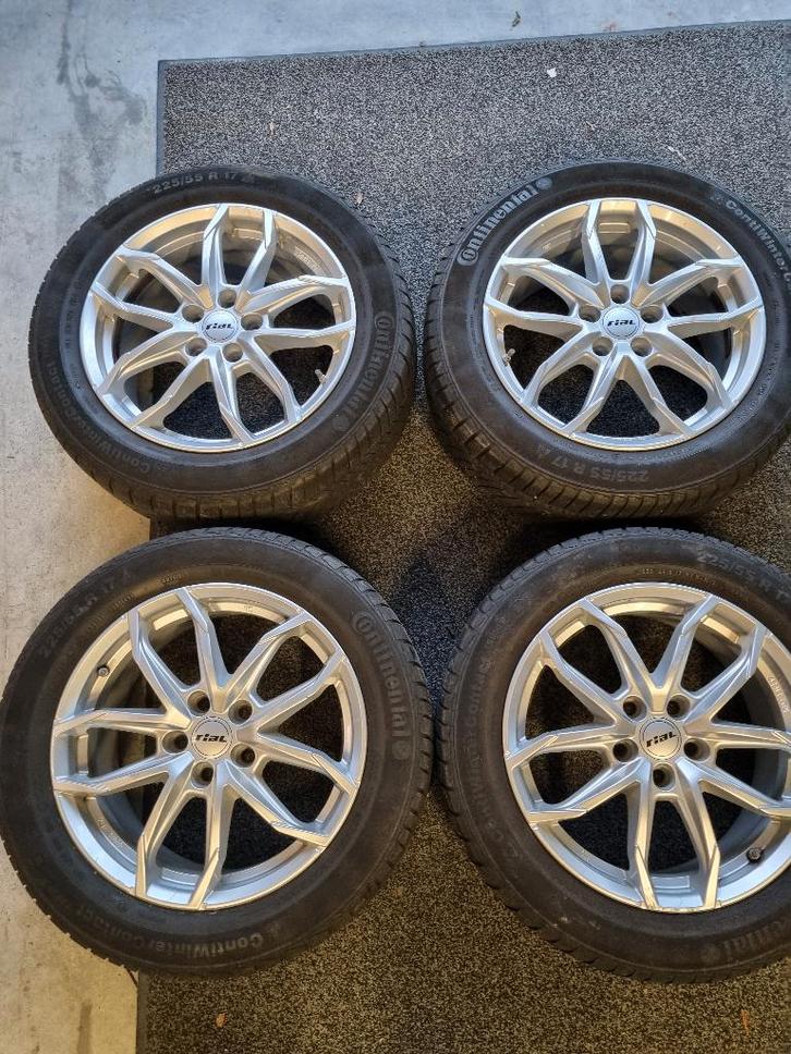 Rial velgen en winterbanden 225/55/17 BMW X1 X2 X3 X4, Auto-onderdelen, Banden en Velgen, Velg(en), Winterbanden, 17 inch, 225 mm