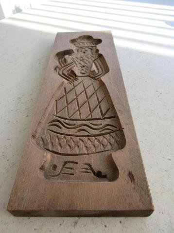 speculoosplank-speculaasplank-hout-handgestoken-VINTAGE beschikbaar voor biedingen