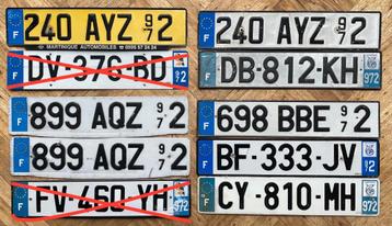 nummerplaat Martinique plaque immatriculation Caraïb beschikbaar voor biedingen