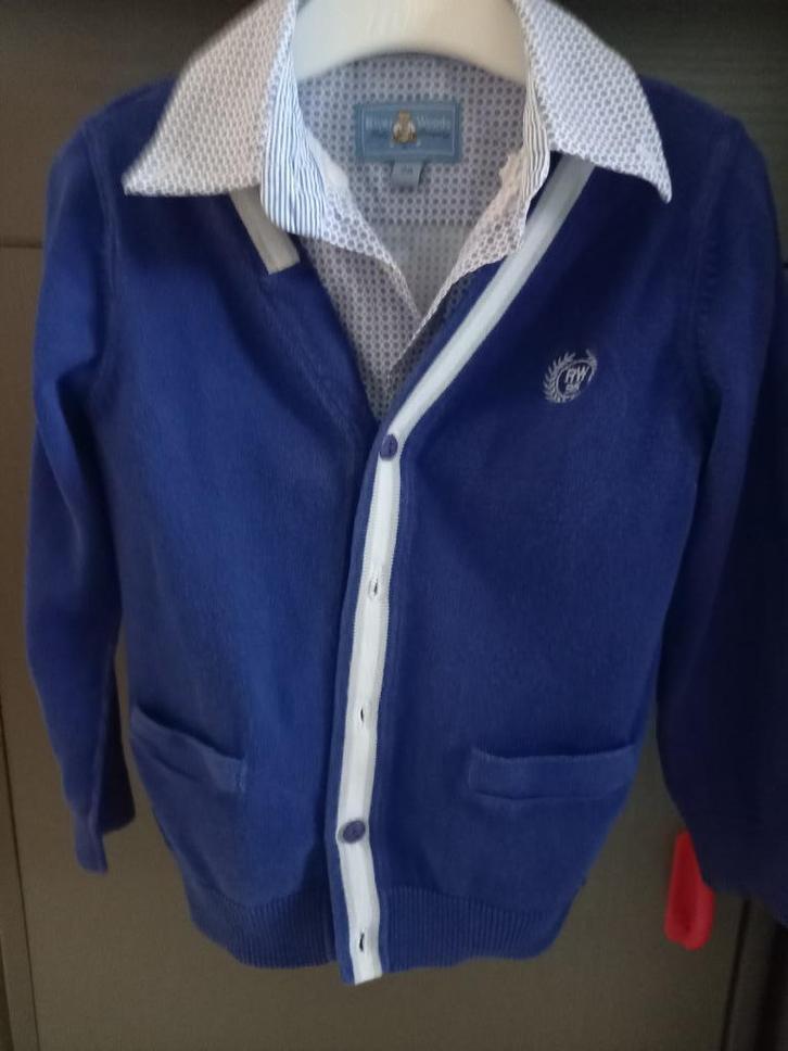 Hemdje + vestje 2/3 jaar - River Woods, Kinderen en Baby's, Kinderkleding | Maat 98, Zo goed als nieuw, Jongen, Setje, Ophalen of Verzenden