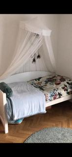 Bedbank merk Bopita, Huis en Inrichting, Slaapkamer | Bedden, Ophalen, 90 cm, Wit, Zo goed als nieuw