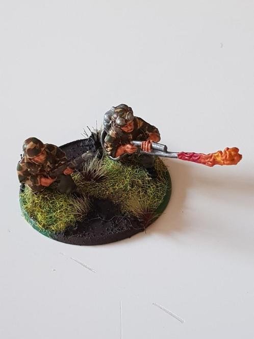 warlord bolt action: german flamethrower team, metaal, Hobby en Vrije tijd, Wargaming, Zo goed als nieuw, Ophalen of Verzenden