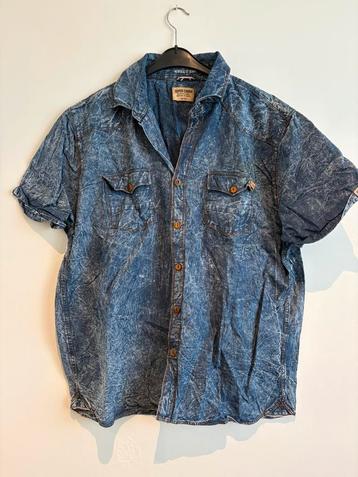 Hemd korte mouwen mannen silver creek 3XL, Kleding | Heren, Overhemden, Ophalen of Verzenden, Zo goed als nieuw