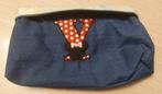 Pochette vide-poches en jeans avec la lettre Y et Minnie., Bijoux, Sacs & Beauté, Trousses de toilette, Enlèvement ou Envoi, Neuf