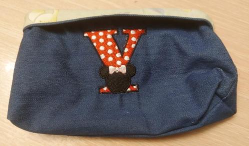 Pochette vide-poches en jeans avec la lettre Y et Minnie., Bijoux, Sacs & Beauté, Trousses de toilette, Neuf, Garçon ou Fille