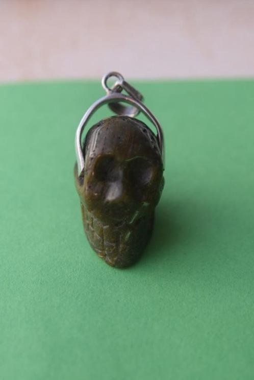 Zilveren hanger 'Skull', Handtassen en Accessoires, Kettinghangers, Gebruikt, Zilver, Zilver, Overige voorstellingen, Verzenden