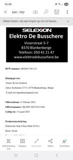 estep, Fietsen en Brommers, Steps, Ophalen, Zo goed als nieuw, Elektrische step (E-scooter), Urban glide