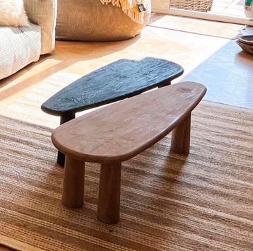 Table basse GOMMAIRE neuf (naturel et noir) beschikbaar voor biedingen