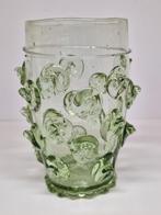 Groen glazen Noppenbeker / Nuppenbecher, 1994., Ophalen of Verzenden