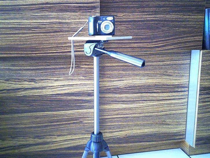 Camera + Statief, Audio, Tv en Foto, Fotografie | Statieven en Balhoofden, Zo goed als nieuw, Ophalen of Verzenden