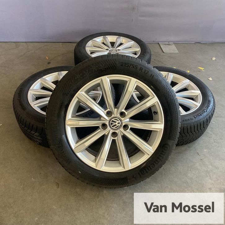 VW Passat Continental WinterContact TS870P 215/55/R17 94H, Auto-onderdelen, Banden en Velgen, Banden en Velgen, Winterbanden, 17 inch