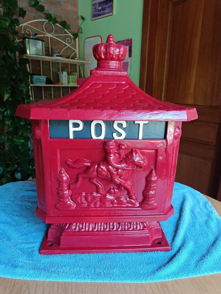 Boîte aux lettres vintage., Tuin en Terras, Brievenbussen, Gebruikt, Wandbrievenbus, Overige materialen, Ophalen