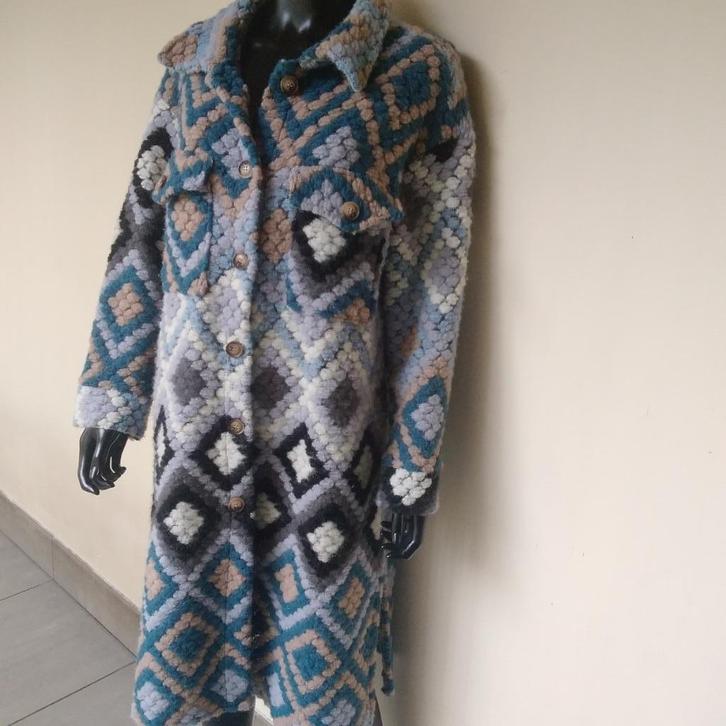 Prachtige wijde mantel/pull. Made in Italy, Kleding | Dames, Jassen | Winter, Zo goed als nieuw, Ophalen of Verzenden