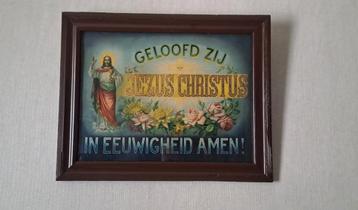 Mooie vintage antieke kader met spreuk.  beschikbaar voor biedingen