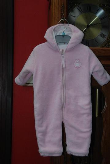 Babyjumpsuit roze jas T68 cm of 3/6 maanden als NIEUW