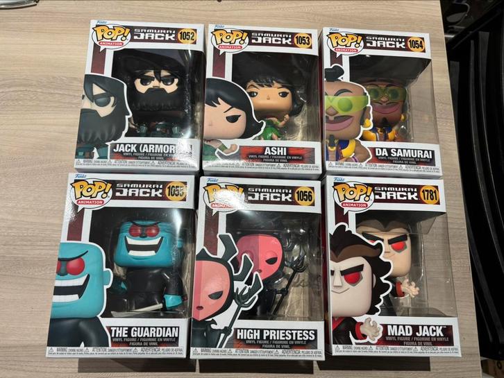 Complete set Funko Pop! Animation  Samurai Jack 6 stuks, NIB, Verzamelen, Poppetjes en Figuurtjes, Ophalen of Verzenden