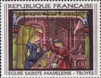 Timbre-poste France Eglise Sainte Madeleine Troyes année 196, Enlèvement ou Envoi, Non oblitéré