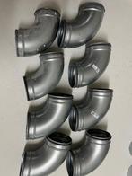 Restpartij buizen en hulpstukken 160 mm ventilatiesysteem D, Doe-het-zelf en Bouw, Ophalen, Bochten, Aluminium, Zo goed als nieuw