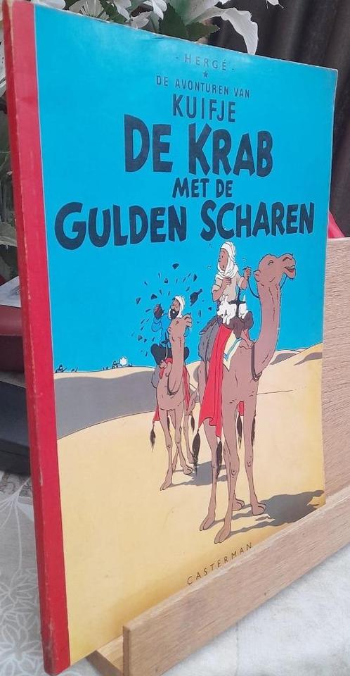 kuifje de krab met de gulden scharen S.c met linnen rug, Boeken, Stripverhalen, Gelezen, Eén stripboek, Ophalen of Verzenden