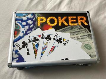 Poker spel in koffer