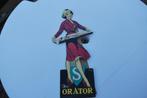 p.l.v  en carton *  MONTRES ORATOR * an 60', Ophalen of Verzenden, Gebruikt, Reclamebord