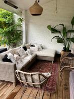 Tuinset met bijpassende rotan stoelen, Tuin en Terras, Ophalen, Gebruikt, Rotan, 8 zitplaatsen