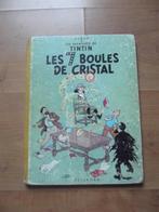 TINTIN "Les 7 Boules de Cristal" - B12 1955, Gelezen, Ophalen of Verzenden, Eén stripboek, Hergé