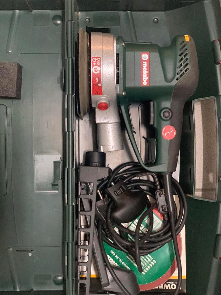 Metabo excentrische schuurmachine SXE 450 duo, Doe-het-zelf en Bouw, Gereedschap | Boormachines, Zo goed als nieuw, Ophalen of Verzenden