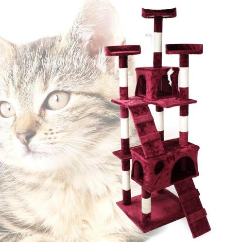 Kattenkrabpaal | 170 cm | Bordeaux, Animaux & Accessoires, Accessoires pour chats, Neuf, Envoi
