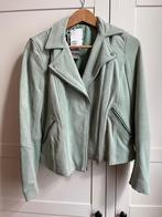 Gloednieuw groen suède bikerjas, H&M, Nieuw, Ophalen of Verzenden, Maat 36 (S)