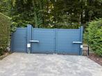 Tuinpoort incl motor, Tuin en Terras, Ophalen, Gebruikt, 150 tot 200 cm, 200 cm of meer