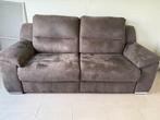Capané 2 places électrique avec pouf - Marron, Ophalen, Gebruikt, 150 tot 200 cm, Tweepersoons