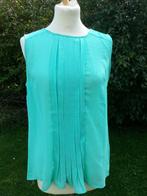 stijlvol groen blouse - topje pand + plooien, Kleding | Dames, Ophalen of Verzenden, Zo goed als nieuw, Maat 36 (S), Groen