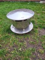 Schouwkap inox 200mm diameter, Doe-het-zelf en Bouw, Ventilatie en Afzuiging, Ophalen of Verzenden, Zo goed als nieuw, Afzuiger