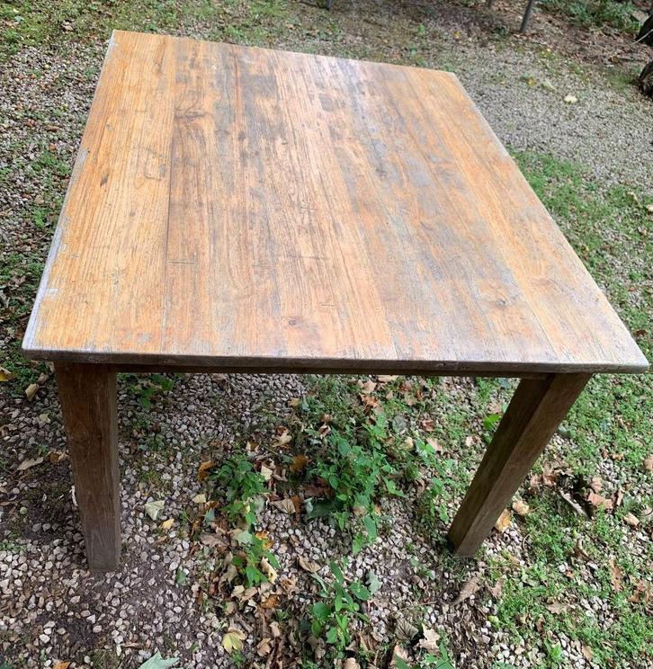 tuintafel (hout), Tuin en Terras, Tuintafels, Gebruikt, Vierkant, Hout, Ophalen of Verzenden